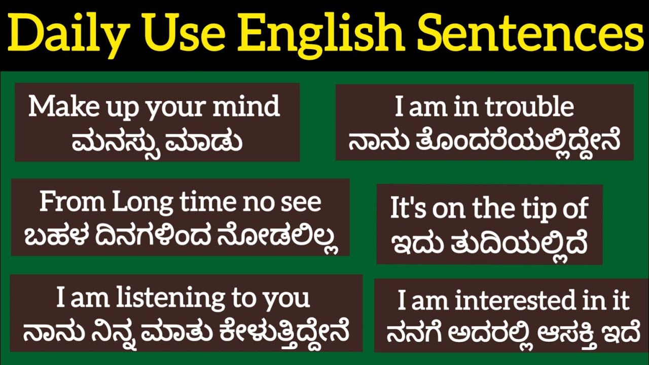 200+ Most important Daily use English sentences | Spoken English | English speaking practice |