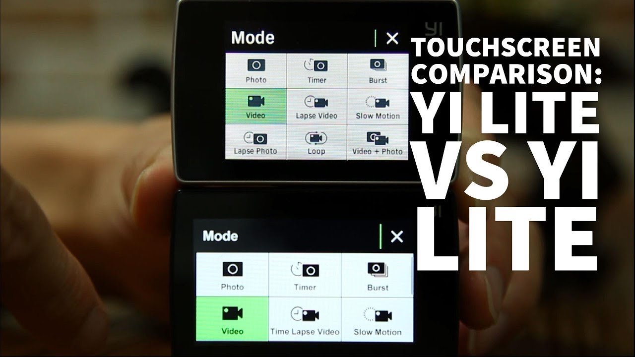 YI Lite touchscreen VS YI 4K touchscreen #SamiLuo