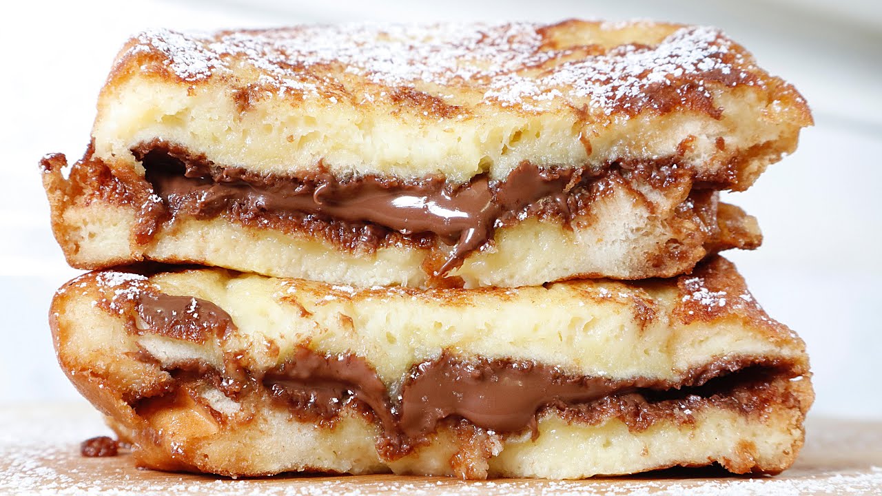 Nutella Stuffed French Toast | Easy Breakfast in 10 minutes!!
