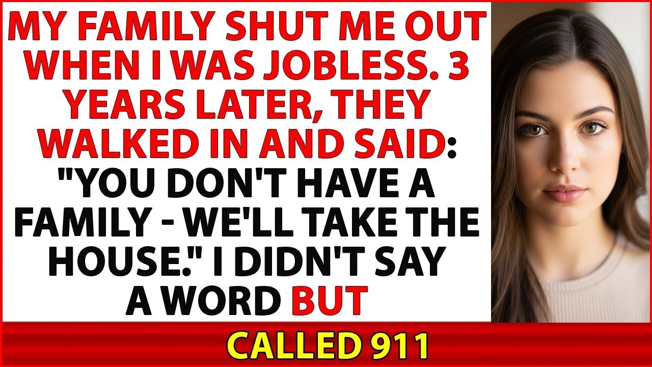 My Family Shut Me Outwhen I Was Jobless. 3years Later, Theywalked In And Said: