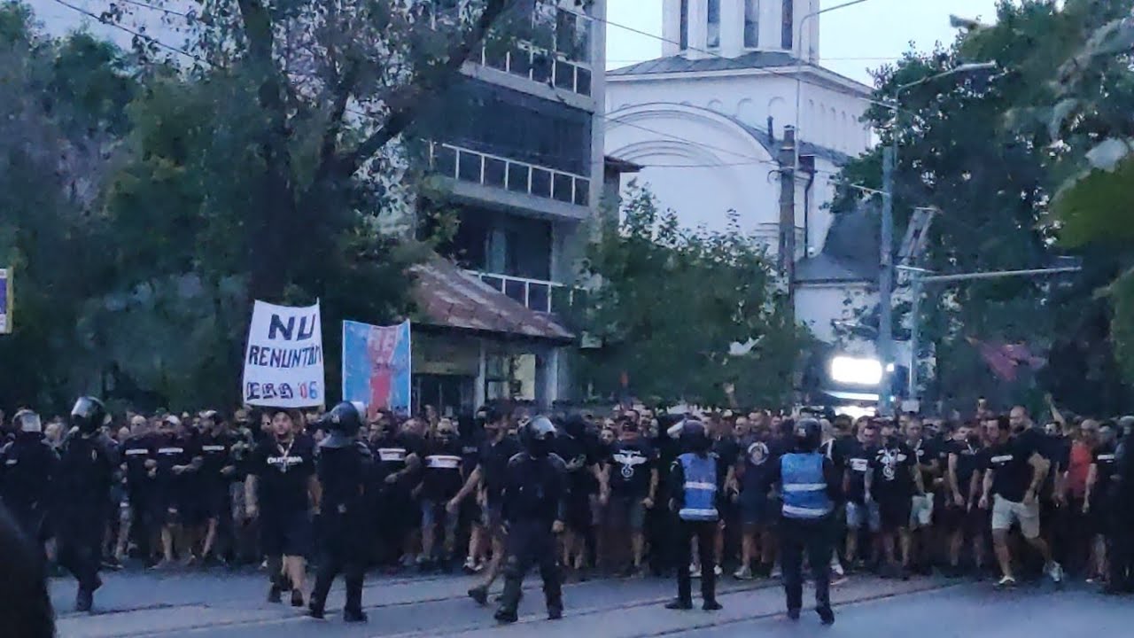 #ULTRAS CORTEO PELUZA SUD STEAUA vs. Dinamo Bucuresti | Liga 2 #BucurestiDerby