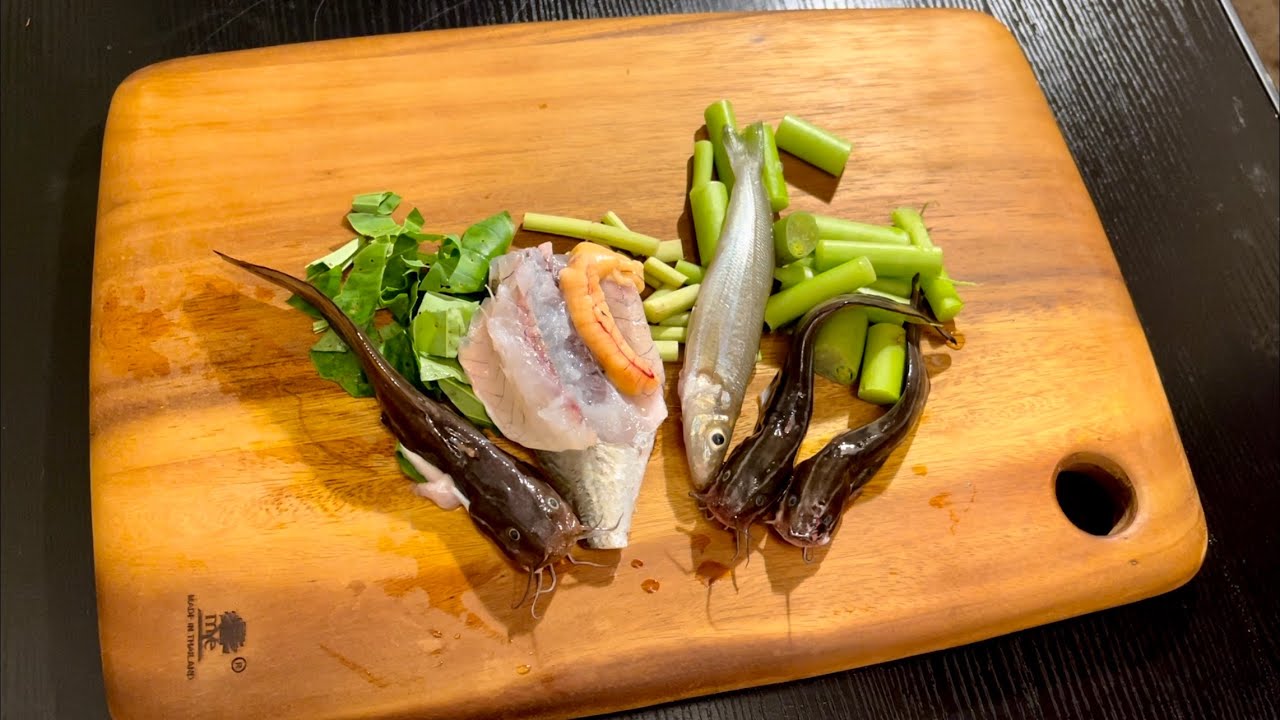 釣れた魚と野草のオーガニック料理