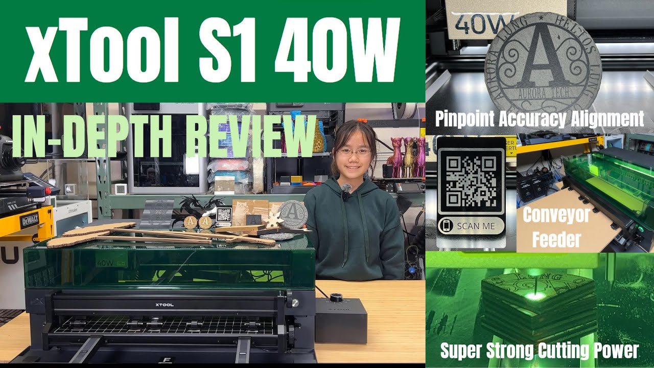 xTool S1 40W: The new king of fully enclosed diode laser engraver with super strong cutting power