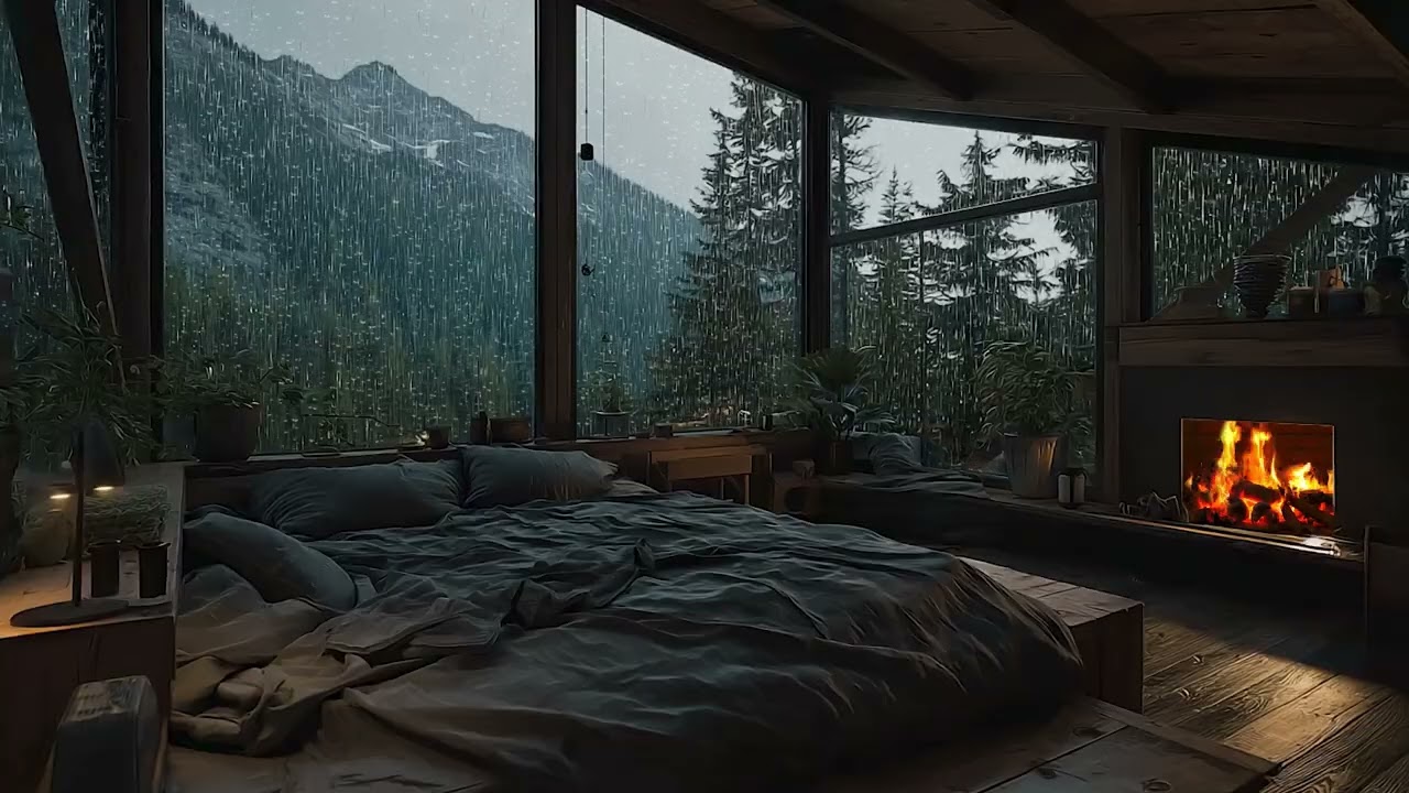 🌧️ Midnight Peace in the Rain | Gentle Piano, Night Rain | Deep Sleep Reset