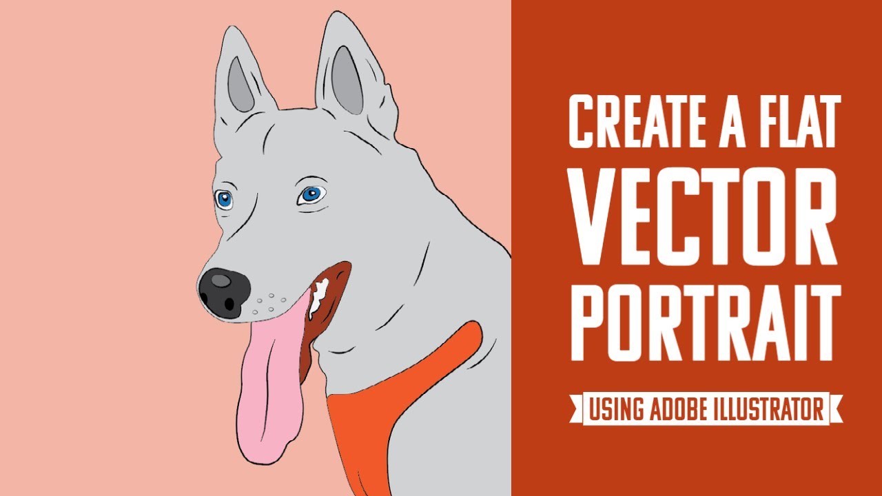 Create a Flat Vector Portrait on Adobe Illustrator / Student Edition!
