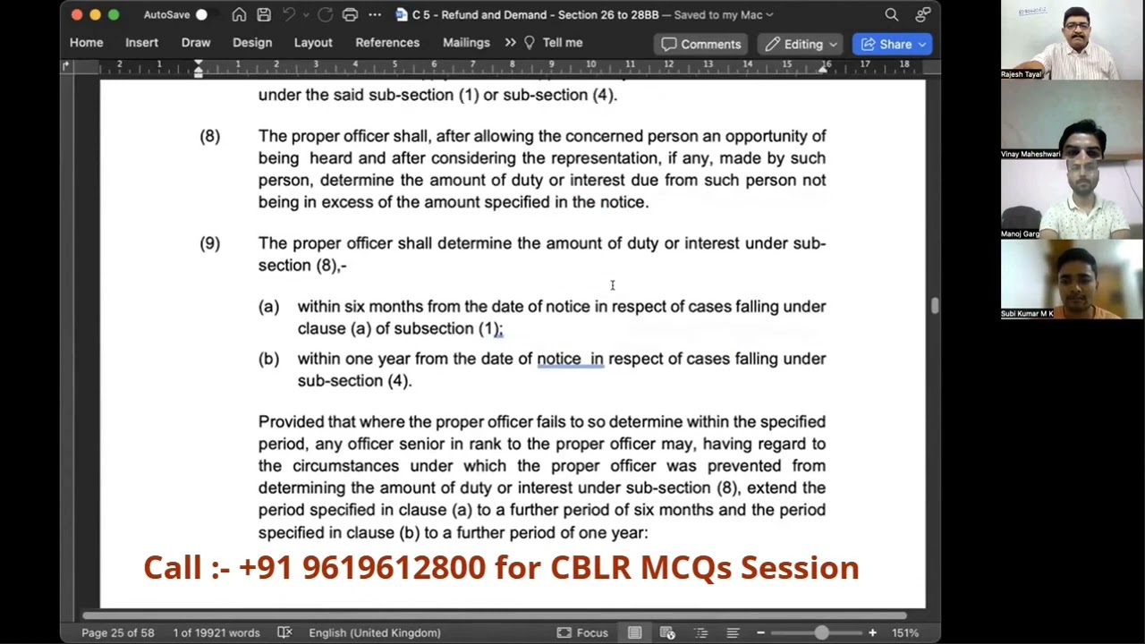 The Customs Act 1962 I Lecture 48 I Section 135 I CBLR Exam