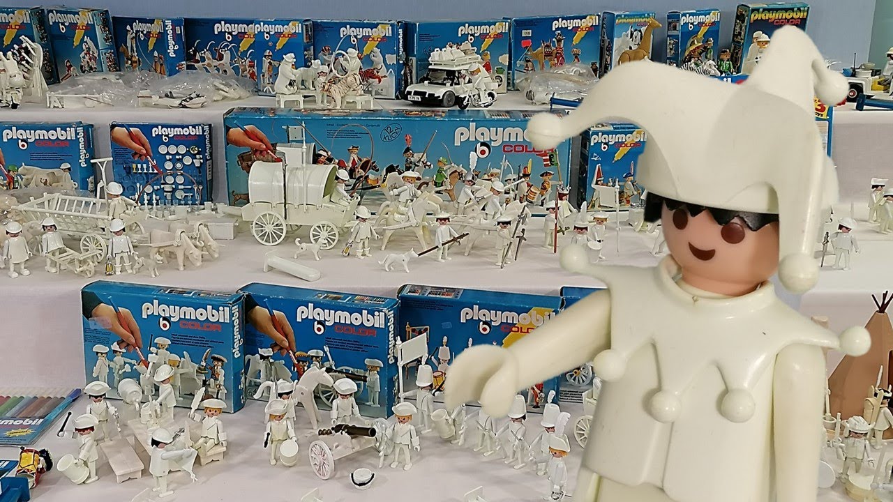 PLAYMOBIL COLOR 1978 mit Kaufmannszug 3660 von 1979 Klicky Hofnarr
