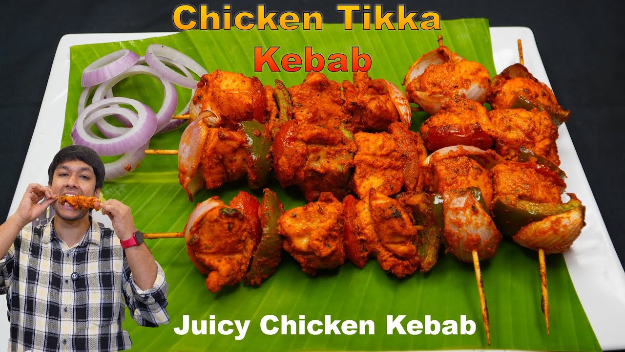 Chicken Tikka - Restaurant Style Chicken Tikka Recipe - Chicken Kebab Recipe in OTG - Powerchef 
