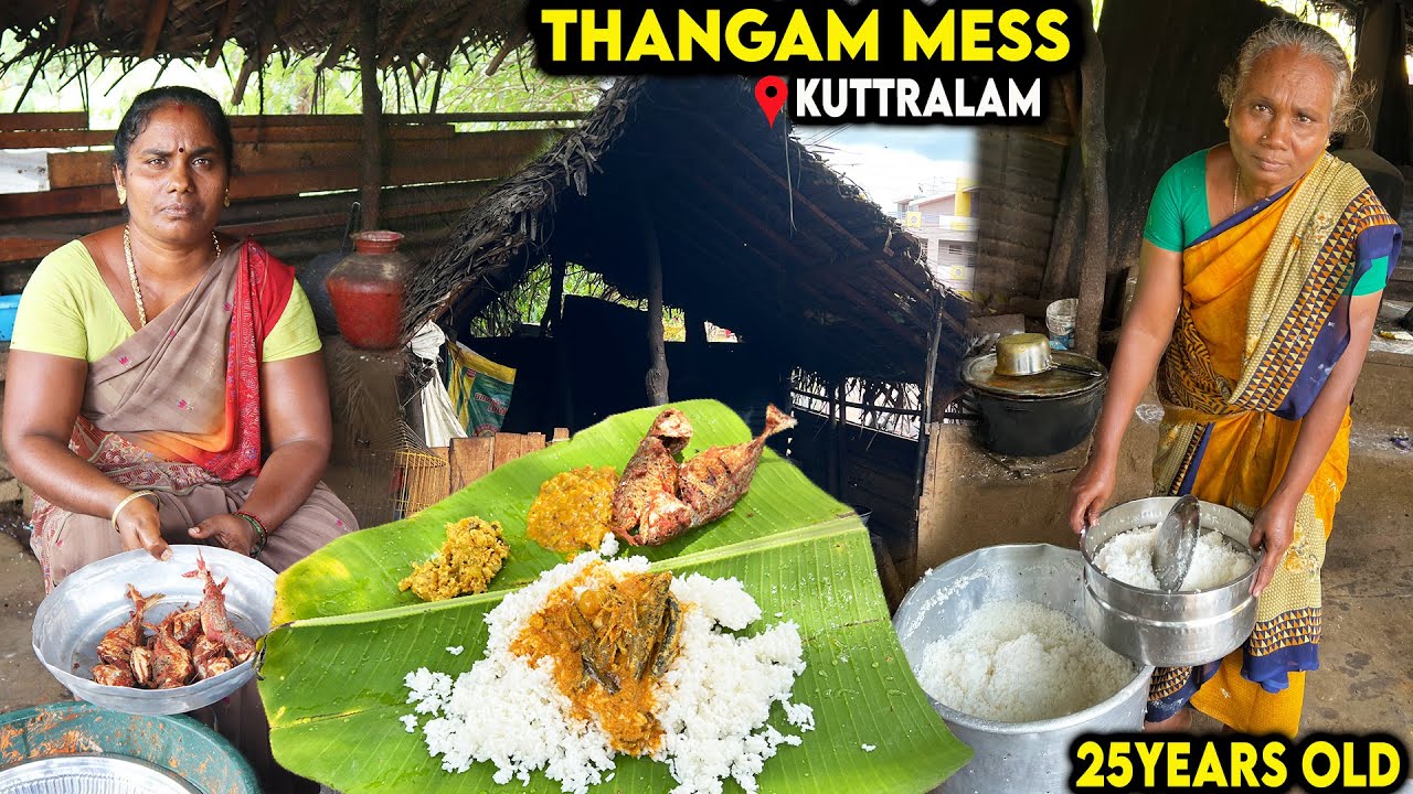 குற்றாலத்தில் அளவில்லா வீட்டு சாப்பாடு - UNLIMITED FISH MEALS - tamilfoodie