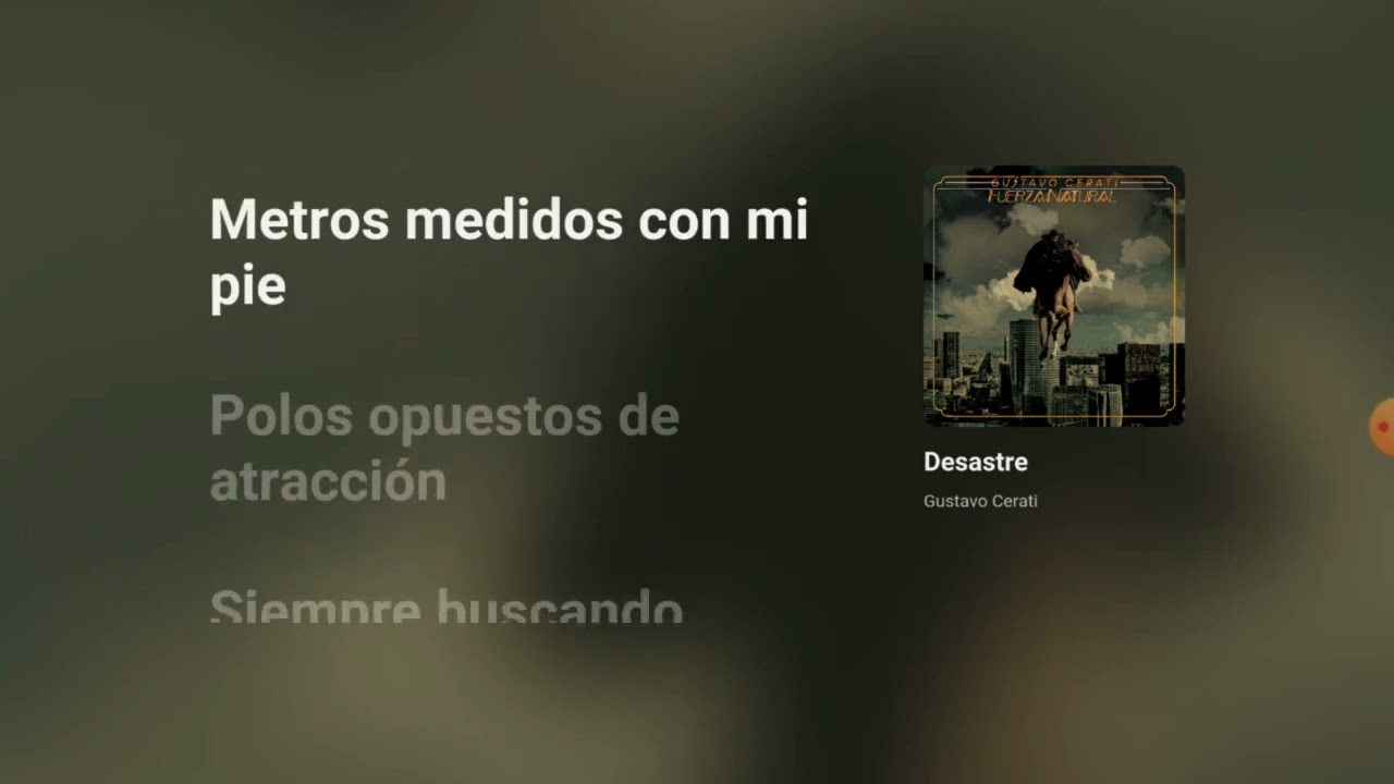 Gustavo Cerati Desastre KARAOKE