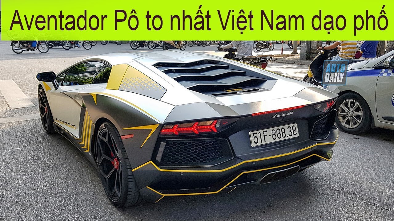 Lamborghini Aventador PÔ TO NHẤT Việt Nam nẹt PÔ tăng tốc cực đỉnh - Supercar in Vietnam