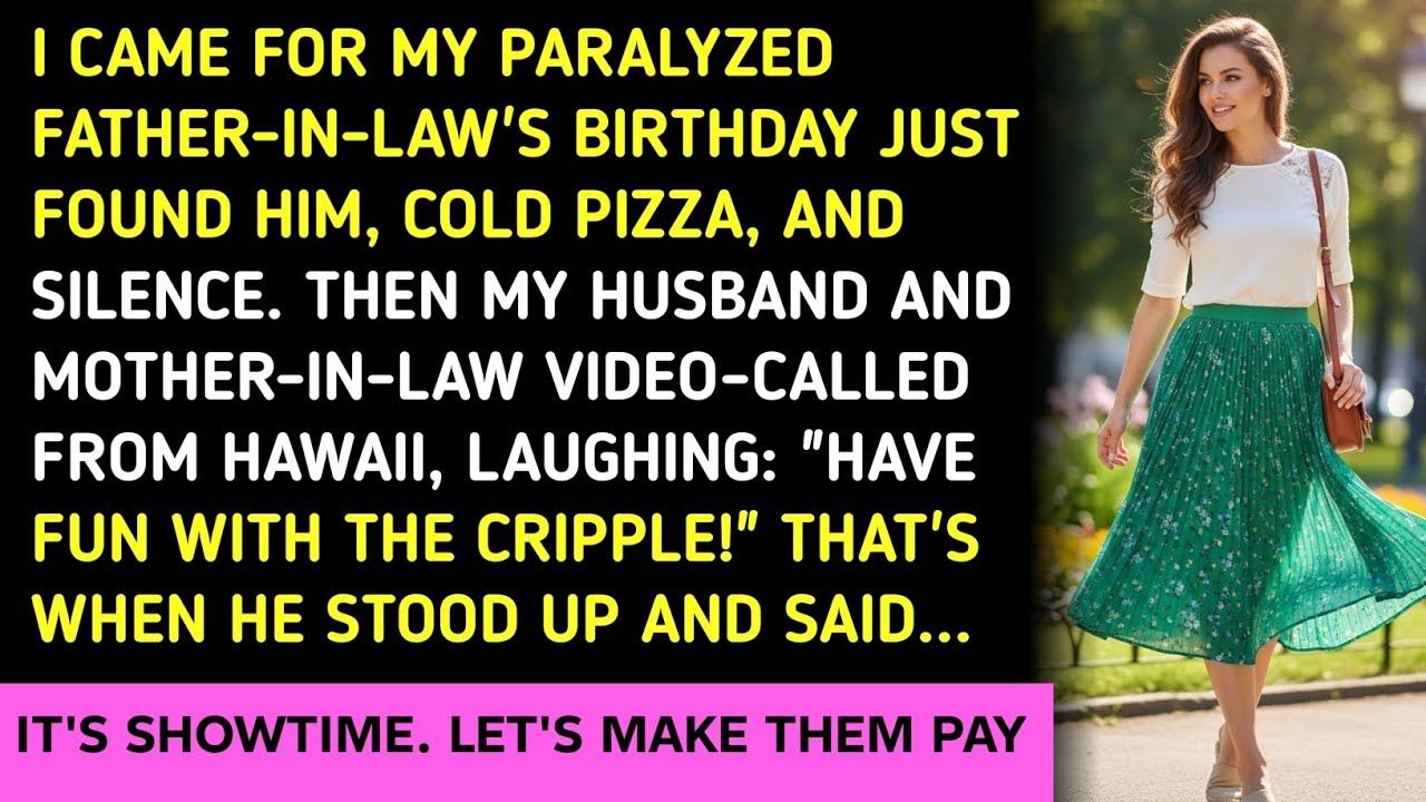 I CAME FOR MY PARALYZED FATHER-IN-LAW'S BIRTHDAY JUST FOUND HIM, COLD PIZZA, AND SILENCE. THEN MY HU