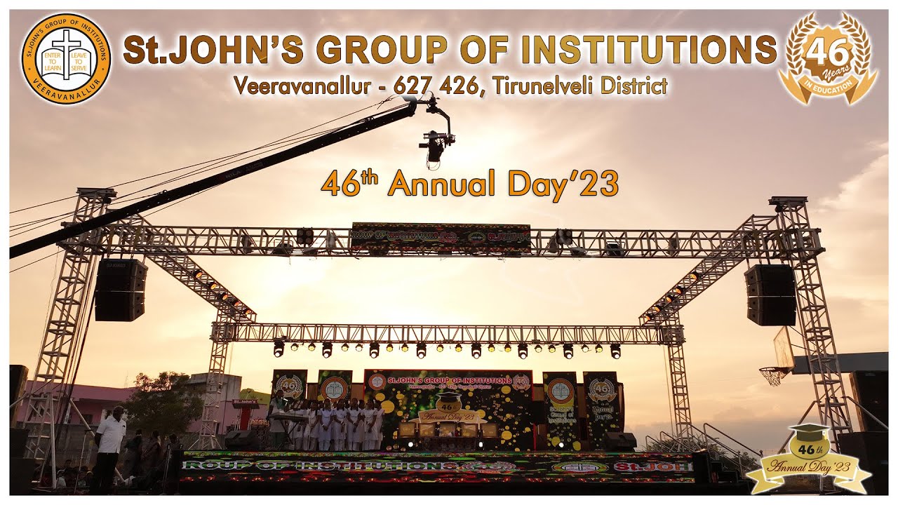 St.John's Group of Institutions | Veeravanallur | 46th Annual Day Highlights...