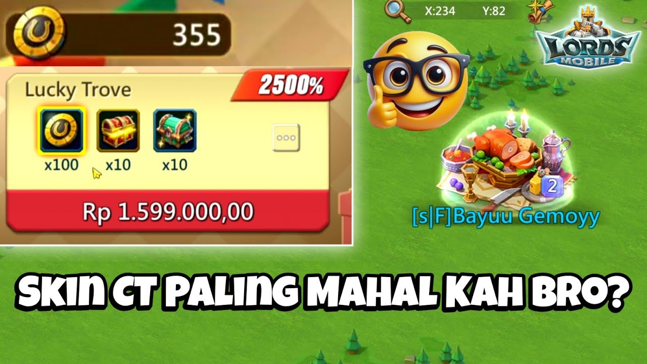 Senilai 6,4 Juta Rupiah - 400 Token Spin Skin Castil Terbaru Lords Mobile Indonesia - Free Skin Coy