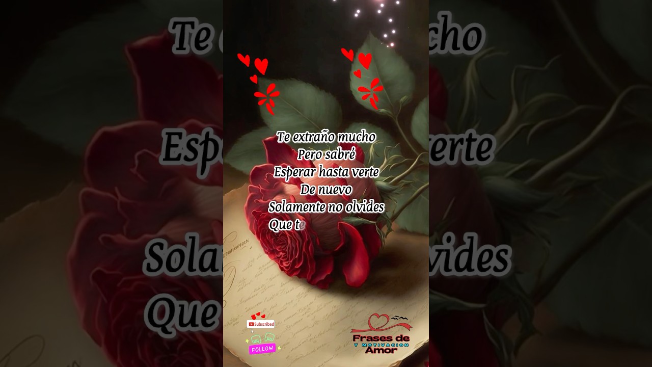 TE EXTRA&Ntilde;O MUCHO&hearts;️&hearts;️ #parati #amor #parasiempre #teamo #buendias #tuyyo #frases