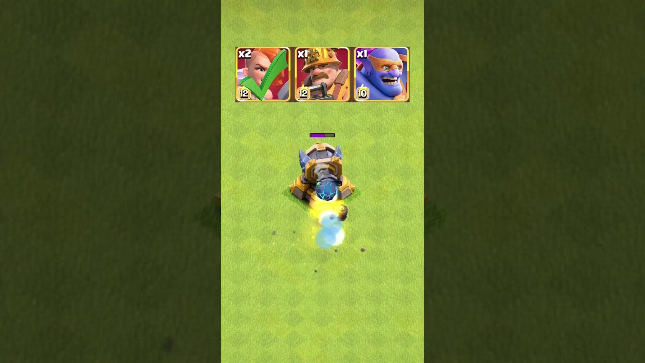 Which Super Troop Can Destroy the Ricochet Cannon?(Part 2)💥⚔️#clashofclans#shorts#gaming #challenge