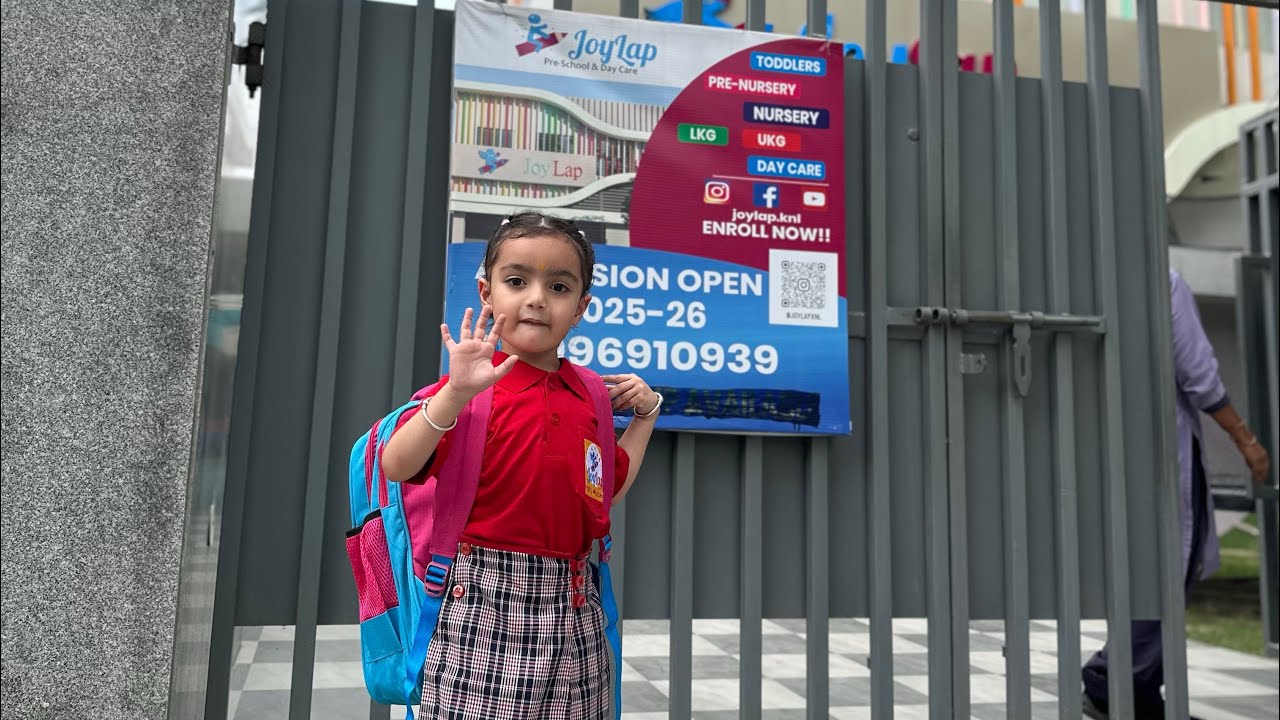Sahira के school का पहला दिन 📚🏫 #sahilsangwanofficial #sheetalsangwan #sahirasangwan 
