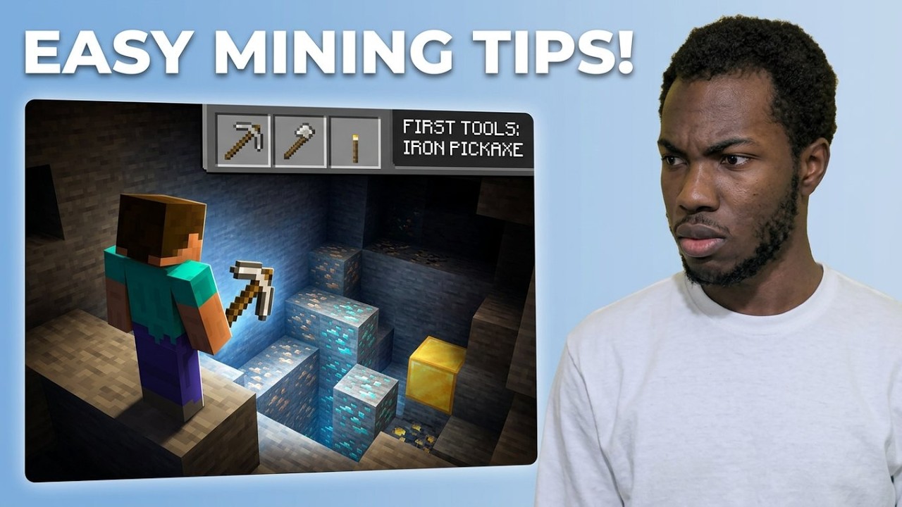 Minecraft Easy Mining Tips for Beginners: First Tools + All Platforms