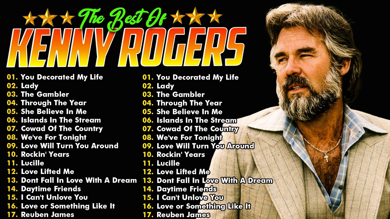 KENNY ROGERS Nonstop Songs Greatest Hits Full Album 🔥Top 15 Best Songs Of Kenny Rogers 🤠The Gambler