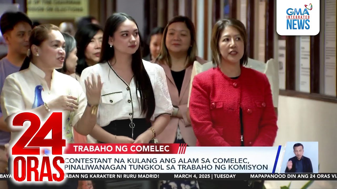 Contestant na kulang ang alam sa Comelec, pinaliwanagan tungkol sa trabaho ng komisyon | 24 Oras