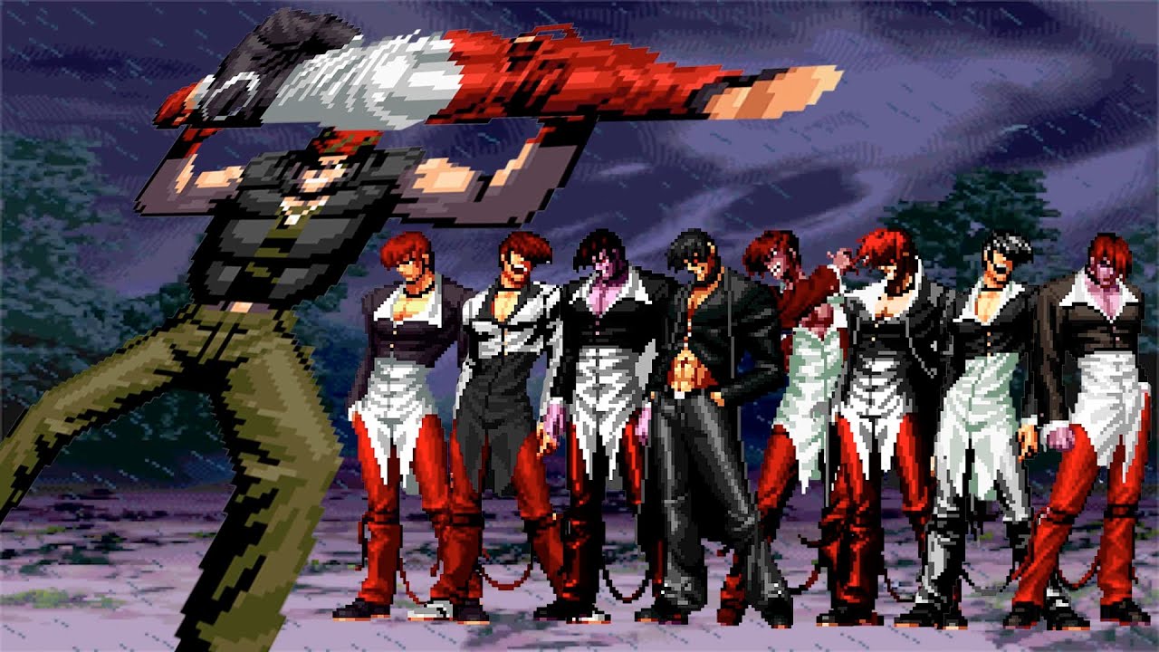 The King of Fighters (MUGEN) | Ralf 15 vs Super Orochi Iori Team