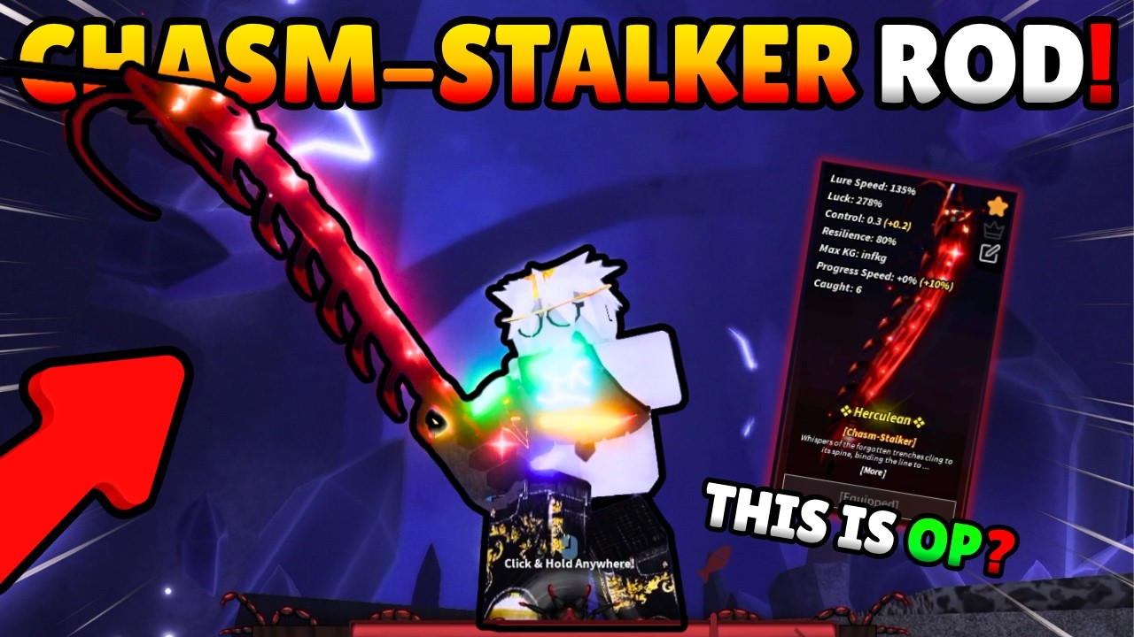 Как получить НОВУЮ удочку CHASM-STALKER в Fisch!