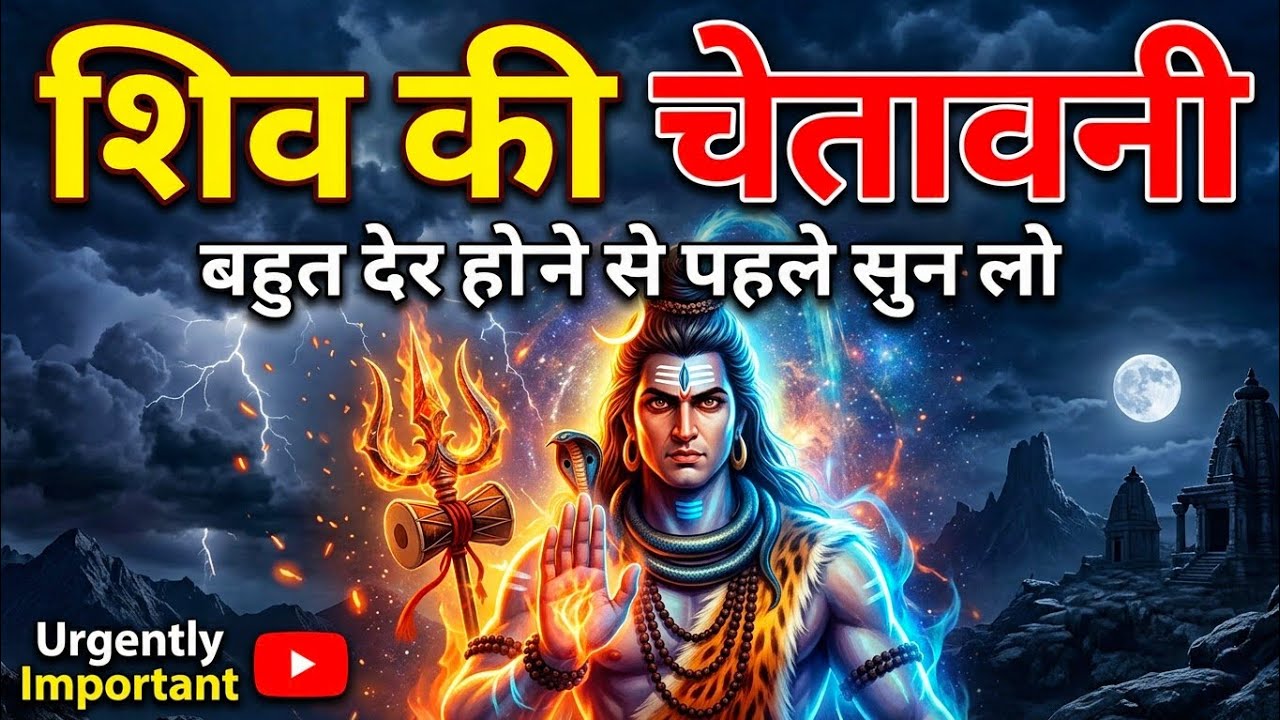  शिव की चेतावनी — बहुत देर होने से पहले सुन लो Shiv sandesh today | Shiv Sandesh