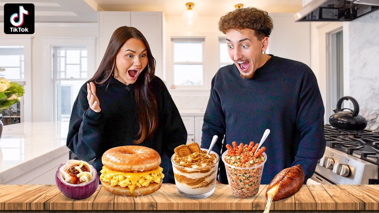 WE TRIED VIRAL TIKTOK FOODS!! *SHOOKETH*
