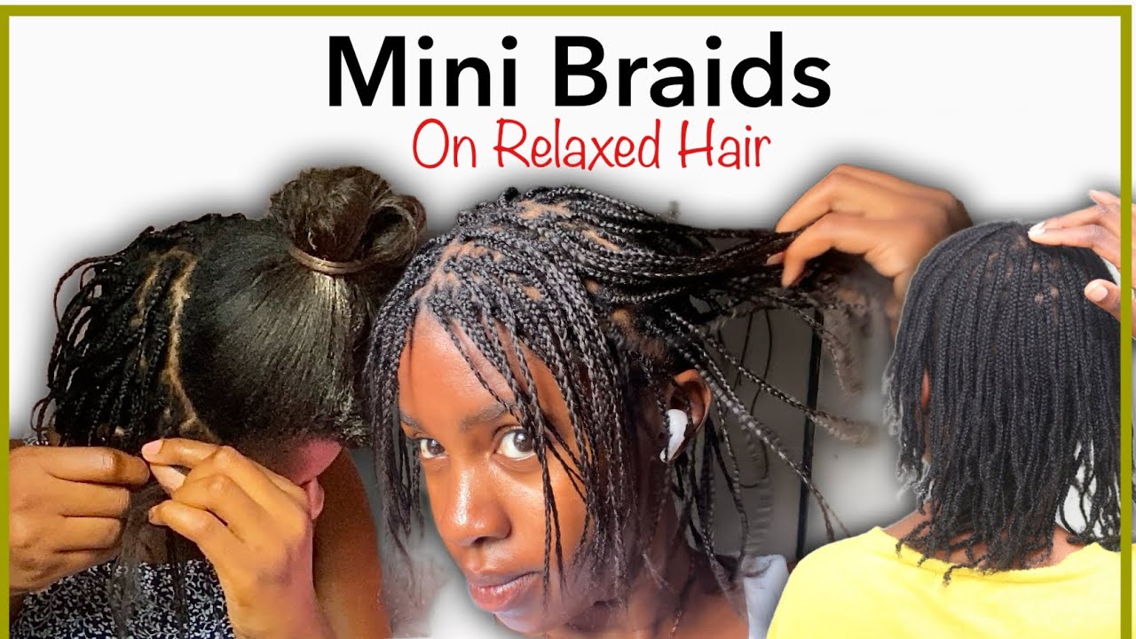 Thinking of getting Mini Braids? Watch this video first‼️ (Relaxed Hair)