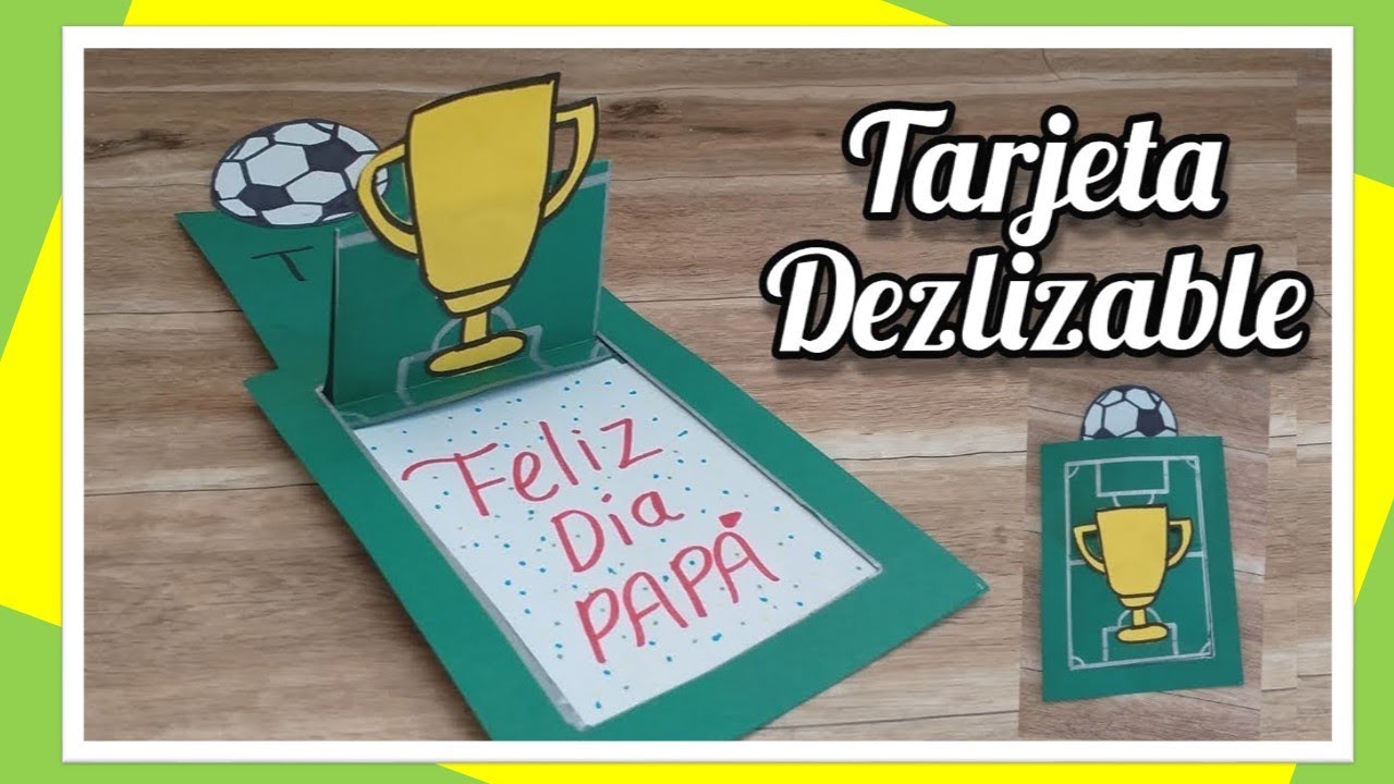 Tarjeta deslizable - Tarjeta de Futbol