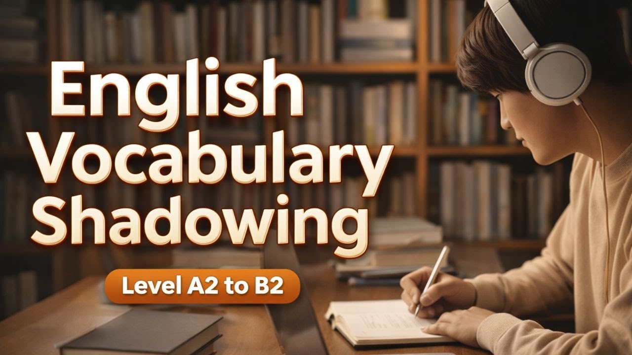 English Vocabulary Shadowing for Everyday Use | Level A2–B2