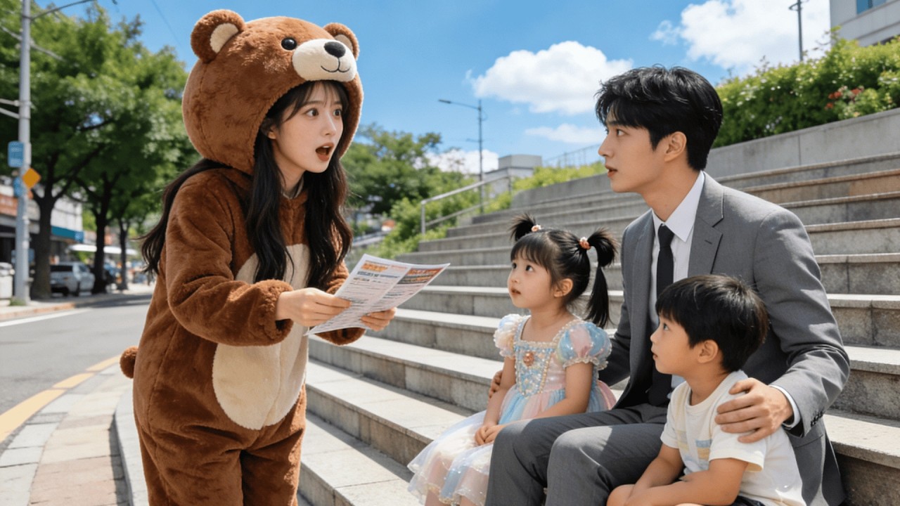 🧸Pobre chica disfrazada de oso fascina a joven… ¡resulta ser madre de su hijo! 😱