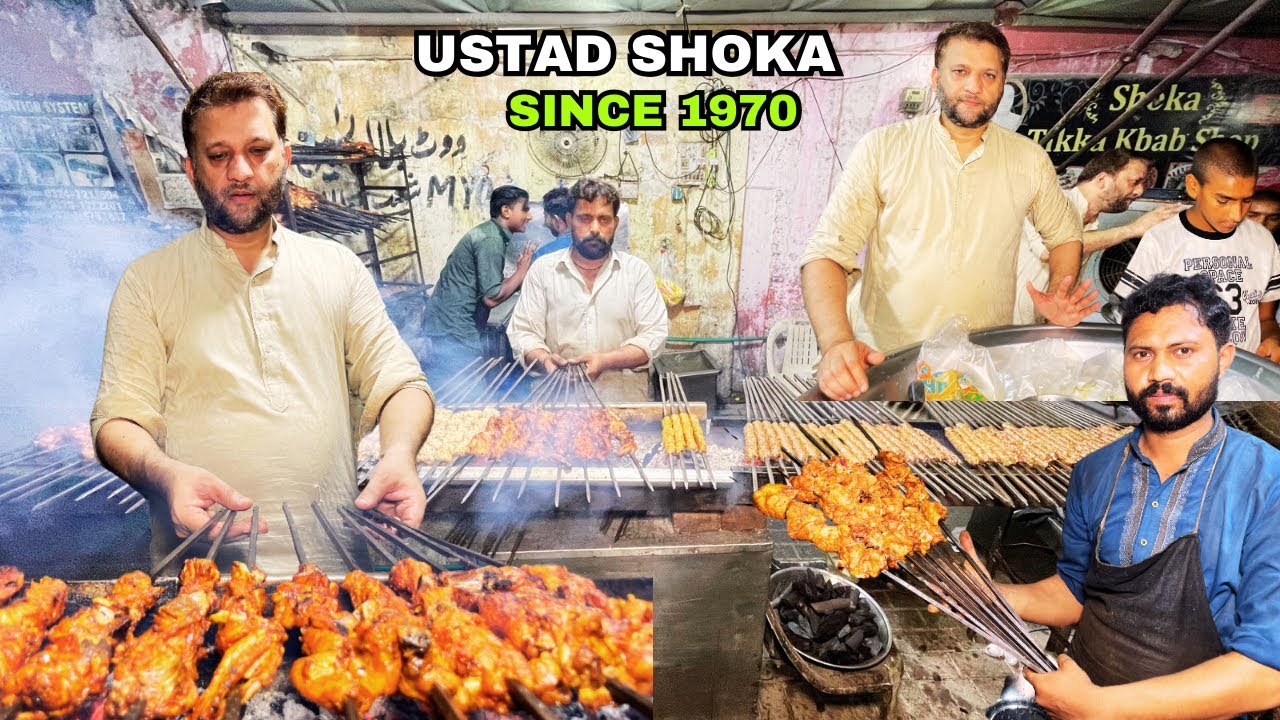 MOST FAMOUS USTAD SHOKA KABAB & TIKKA HOUSE | SPECIAL TASTE OF BEEF KABAB BILAL GANJJ LAHORE PUNJAB