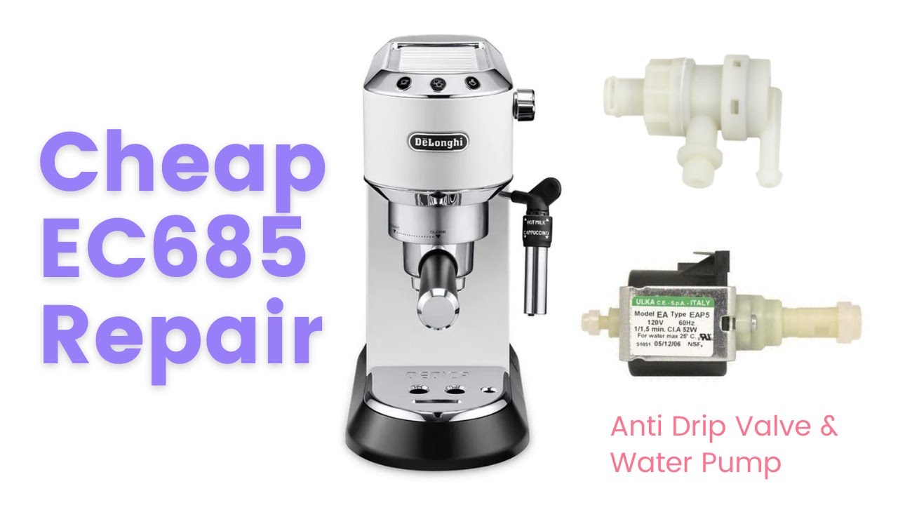Delonghi EC680-EC685 Dedica Repair (Water Pump & Anti Drip Valve Replacement)