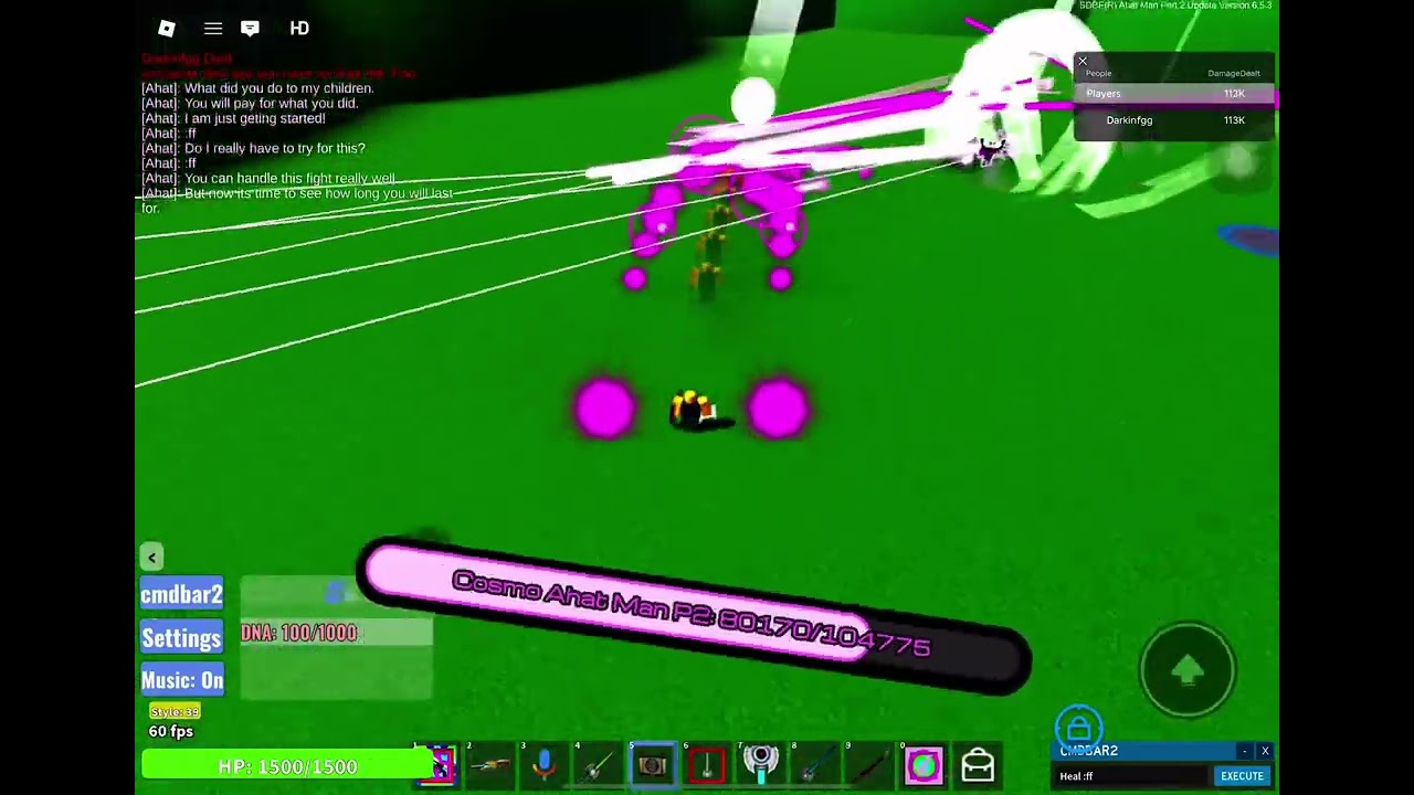 Ahat man boss fight, solo, deathless, no sound ingame | Speed Demon Boss Fight
