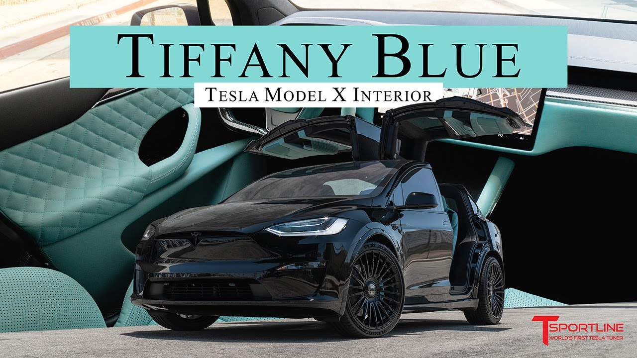 Happy Wife, Happy Life 🤙🏻 A Special 💎 Tiffany Blue Model X Plaid Interior for Co-Founder Elie's Wife