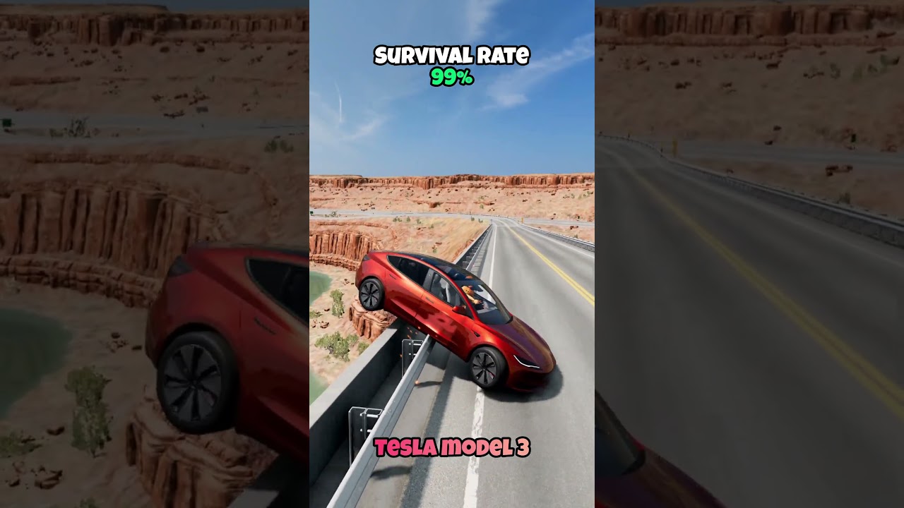 Шанс на выживание с разными транспортными средствами #beamng #beamngdrive #игра #игровой #машина ...
