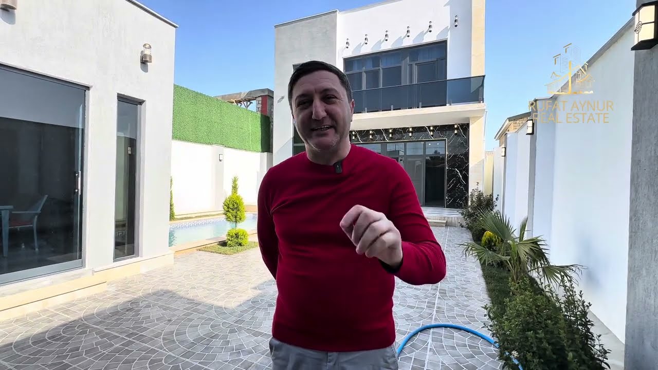 MODERN ÜSLUBDA YENİ İNŞA EDİLMİŞ ƏŞYALI HƏYƏT EVİ +994552206757 