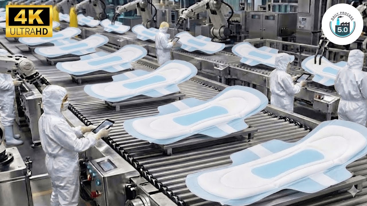 Inside The Factory: How Kotex Sanitary Pads Are Made (Full Process)