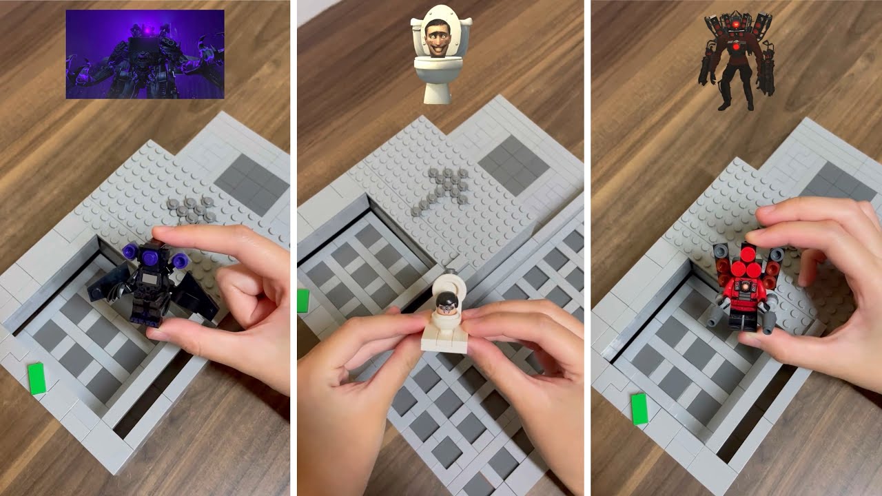 Crafting Minecraft Skibidi Toilet BUT Lego?
