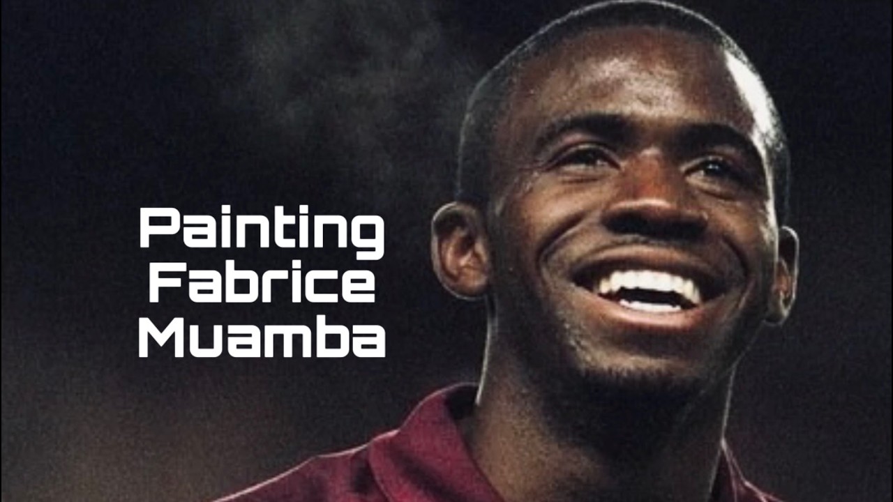 Painting Arsenal Midfielder Fabrice Muamba
