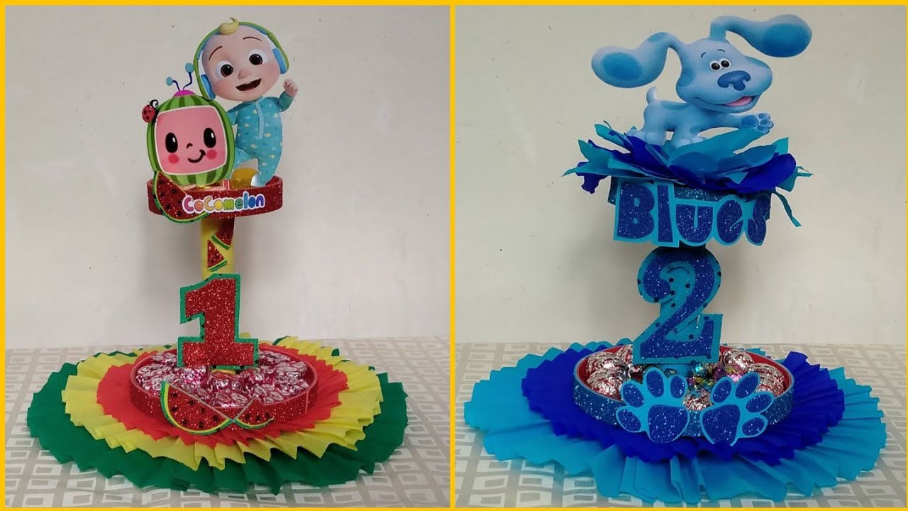 DIY COCOMELON THEME | BLUE'S CLUES THEME | TABLE CENTERPIECE