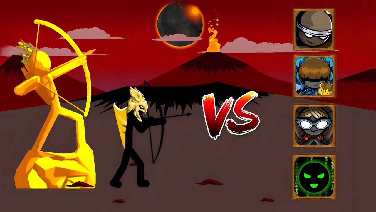 Kytchu Vs Crazy Jay, Cyrus, Ruthless, Hacker.exe | Stick War Legacy