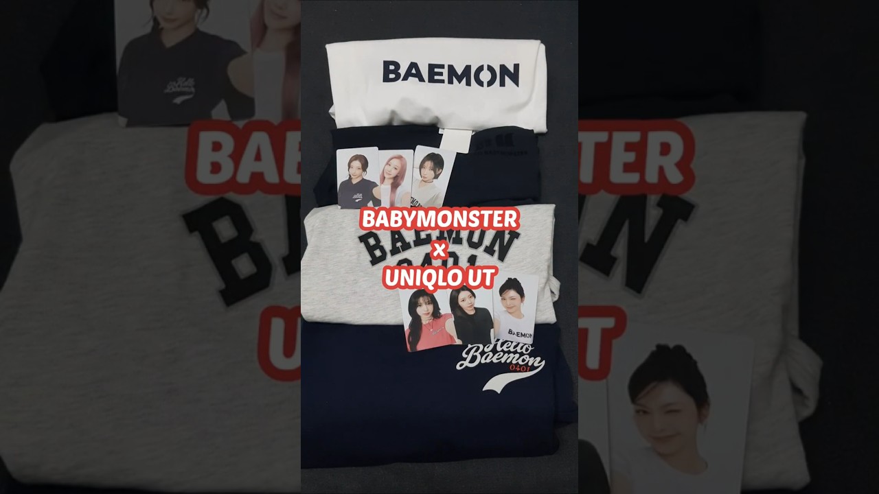 Футболки BABYMONSTER x UNIQLO UT с фотокарточками #babymonsters #baemon #uniqlo