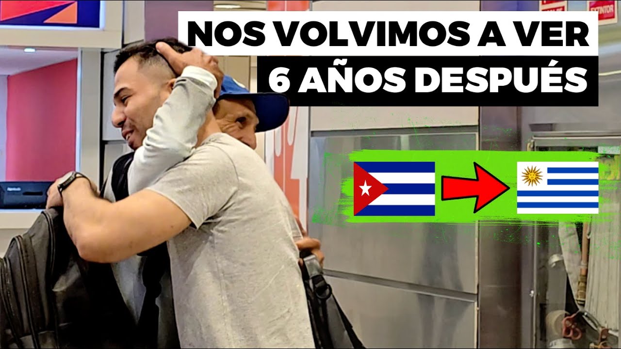 6 Años después volví a ver a mi padre y a mi hermano, llegaron de Cuba🇨🇺 a Uruguay 🇺🇾