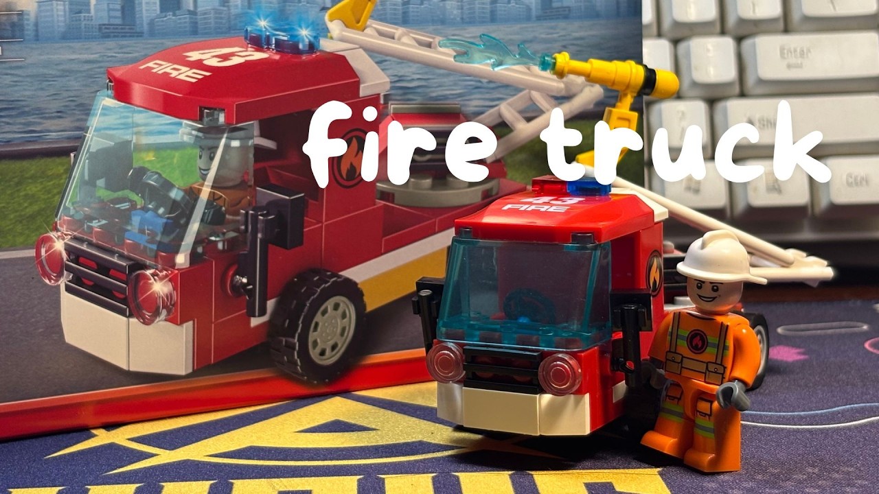 fire truck 2026 - little firefighter - vd3  #brick #lego #truckdriver