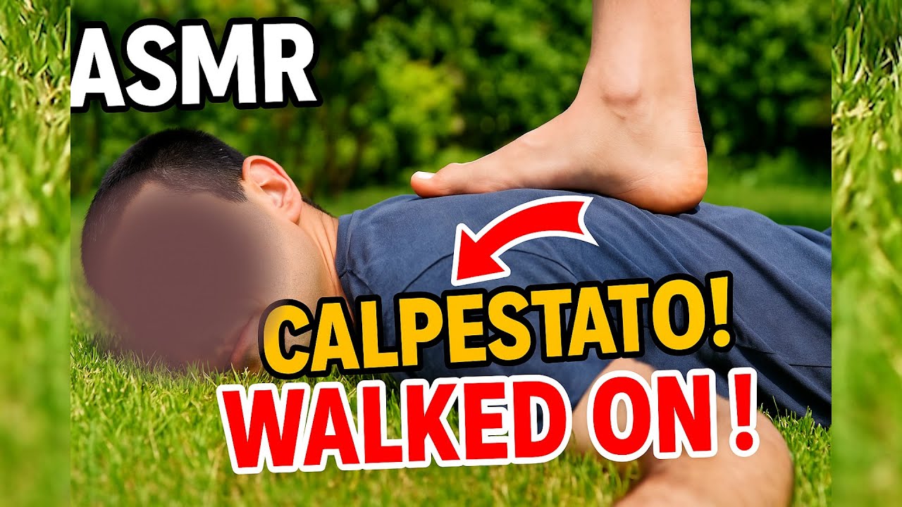 ASMR Extreme Foot Massage on Back💆‍♂️Walked On in the Garden – Deep Relaxation (NO TALK)