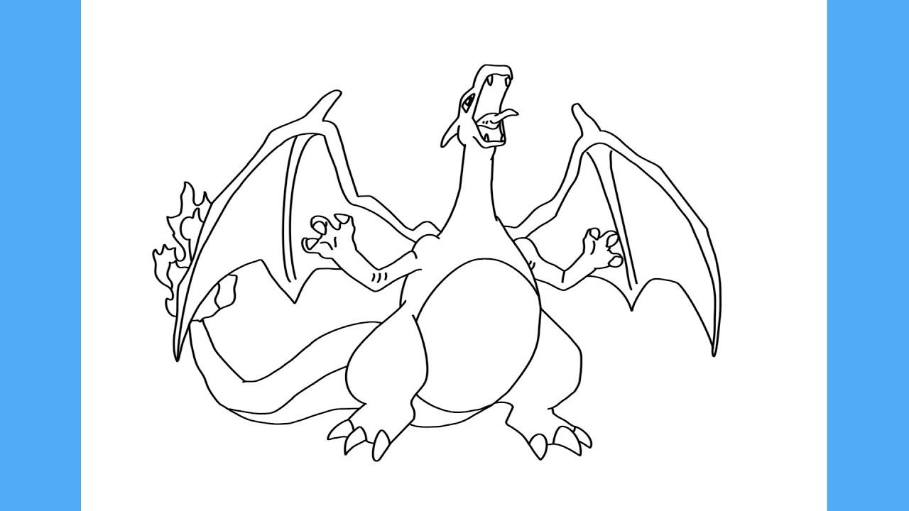 COMO DESENHAR O CHARIZARD - POKÉMON - COMO DESENHAR POKÉMON
