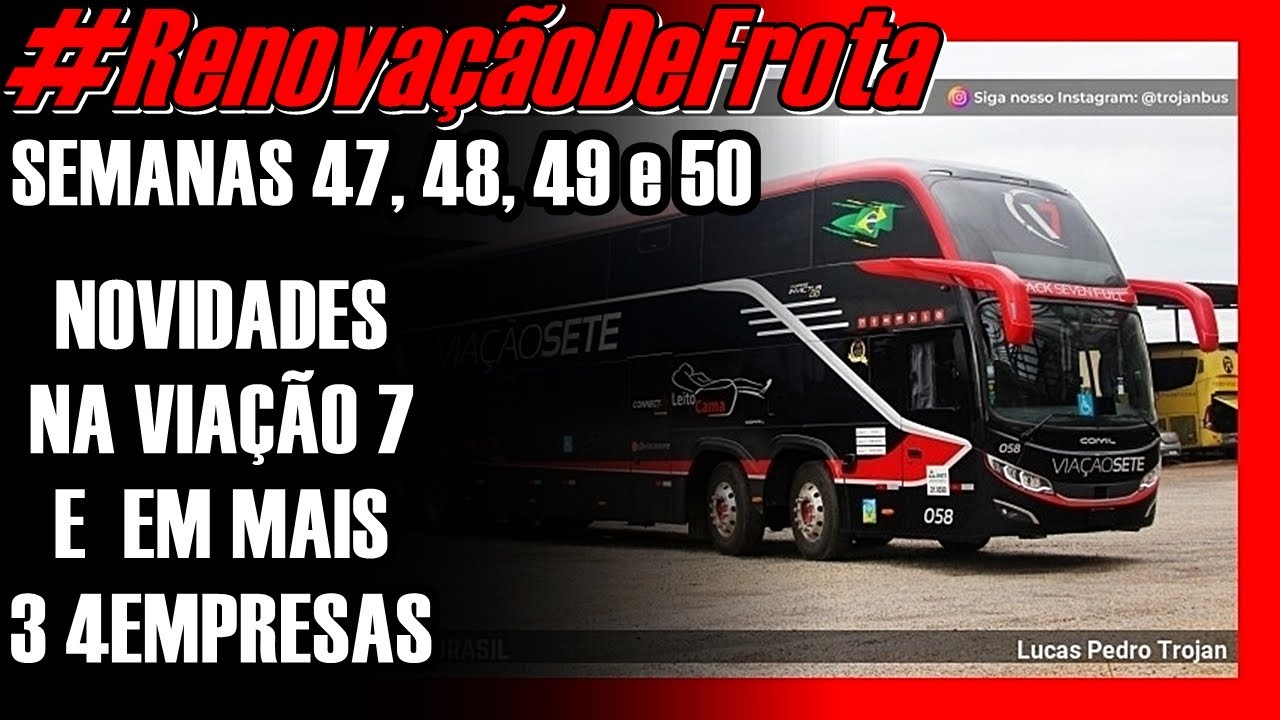 #Renova&ccedil;&atilde;oDeFrota | SEMANA 47, 48, 49, 50/2025