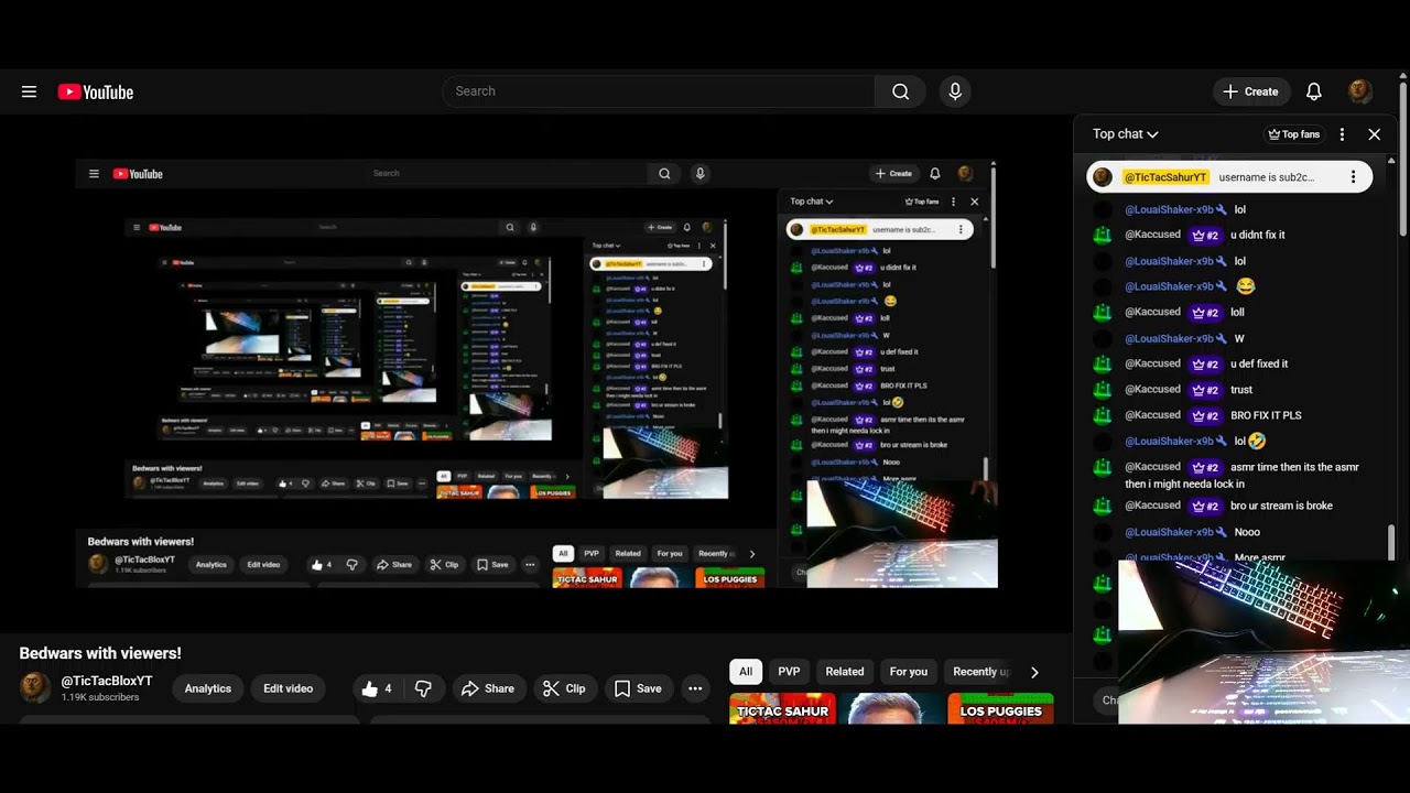 Bedwars with viewers!